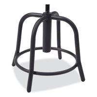 6800 Series Height Adj Wood Seat Swivel Stool, Supports 300 Lb, 19"-25" Seat Ht, Maple Seat/black Base, Ships In 1-3 Bus Days