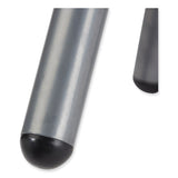 6800 Series Height Adj Metal Seat Swivel Stool, Supports 300 Lb, 18"-24" Seat Ht, Black Seat, Gray Base,ships In 1-3 Bus Days