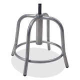 6800 Series Height Adj Fabric Seat Swivel Stool, Supports 300 Lb, 18"-25" Seat Ht, Black Seat/gray Base,ships In 1-3 Bus Days