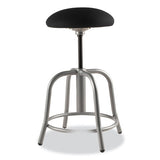 6800 Series Height Adj Fabric Seat Swivel Stool, Supports 300 Lb, 18"-25" Seat Ht, Black Seat/gray Base,ships In 1-3 Bus Days