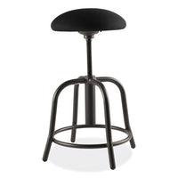 6800 Series Height Adj Fabric Seat Swivel Stool, Supports 300 Lb, 18"-25" Seat Height, Black Seat/base, Ships In 1-3 Bus Days