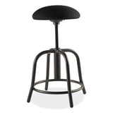 6800 Series Height Adj Fabric Seat Swivel Stool, Supports 300 Lb, 18"-25" Seat Height, Black Seat/base, Ships In 1-3 Bus Days