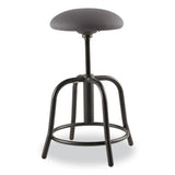 6800 Series Height Adj Fabric Seat Stool, Supports 300 Lb, 18" To 25" Height, Charcoal Seat/black Base, Ships In 1-3 Bus Days