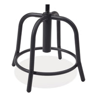 6800 Series Height Adj Fabric Seat Stool, Supports 300 Lb, 18" To 25" Height, Charcoal Seat/black Base, Ships In 1-3 Bus Days