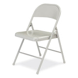 900 Series All-steel Folding Chair, Supports 250 Lb, 17.75" Seat Height, Gray Seat/back/base, 4/ct,ships In 1-3 Business Days
