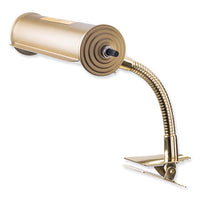 Brass Reading Light, Gooseneck, 10" High, Gold, Ships In 1-3 Business Days