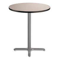 Cafe Table, 36" Diameter X 42h, Round Top/x-base, Gray Nebula Top, Gray Base, Ships In 1-3 Business Days