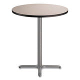 Cafe Table, 36" Diameter X 42h, Round Top/x-base, Gray Nebula Top, Gray Base, Ships In 1-3 Business Days