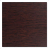Cafe Table, 36" Diameter X 36h, Round Top/x-base, Mahogany Top, Gray Base, Ships In 1-3 Business Days