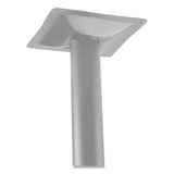 Cafe Table, 36" Diameter X 30h, Round Top/x-base, Mahogany Top, Gray Base, Ships In 1-3 Business Days
