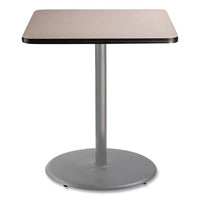 Cafe Table, 36w X 36d X 42h, Square Top/round Base, Gray Nebula Top, Gray Base, Ships In 1-3 Business Days