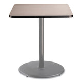 Cafe Table, 36w X 36d X 42h, Square Top/round Base, Gray Nebula Top, Gray Base, Ships In 1-3 Business Days