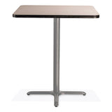 Cafe Table, 36w X 36d X 42h, Square Top/x-base, Gray Nebula Top, Gray Base, Ships In 1-3 Business Days