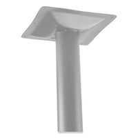 Cafe Table, 36w X 36d X 42h, Square Top/x-base, Mahogany Top, Gray Base, Ships In 1-3 Business Days