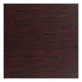 Cafe Table, 36w X 36d X 42h, Square Top/x-base, Mahogany Top, Gray Base, Ships In 1-3 Business Days