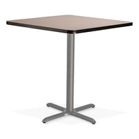 Cafe Table, 36w X 36d X 36h, Square Top/x-base, Gray Nebula Top, Gray Base, Ships In 1-3 Business Days