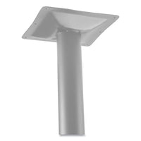 Cafe Table, 36w X 36d X 36h, Square Top/x-base, Mahogany Top, Gray Base, Ships In 1-3 Business Days