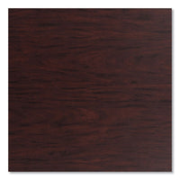 Cafe Table, 36w X 36d X 30h, Square Top/x-base, Mahogany Top, Gray Base, Ships In 1-3 Business Days
