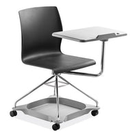 Cogo Mobile Tablet Chair, Supports Up To 440 Lb, 18.75" Seat Height, Black Seat/back, Chrome Frame,ships In 1-3 Business Days