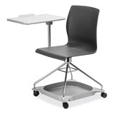 Cogo Mobile Tablet Chair, Supports Up To 440 Lb, 18.75" Seat Height, Black Seat/back, Chrome Frame,ships In 1-3 Business Days