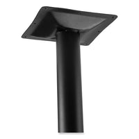Cafe Table, 36" Diameter X 36h, Round Top/base, Mahogany Top, Black Base, Ships In 1-3 Business Days