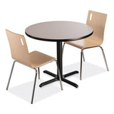 Cafe Table, 36" Diameter X 30h, Round Top/x-base, Gray Nebula, Black Base, Ships In 1-3 Business Days
