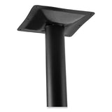 Cafe Table, 36w X 36d X 36h, Square Top/round Base, Gray Nebula Top, Black Base, Ships In 1-3 Business Days