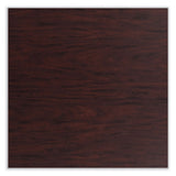 Cafe Table, 36w X 36d X 30h, Square Top/round Base, Mahogany Top, Black Base, Ships In 1-3 Business Days