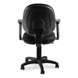 Comfort Task Chair With Arms, Supports Up To 300lb, 19" To 23" Seat Height, Black Seat/back, Black/base,ships In 1-3 Bus Days