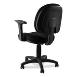 Comfort Task Chair With Arms, Supports Up To 300lb, 19" To 23" Seat Height, Black Seat/back, Black/base,ships In 1-3 Bus Days