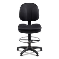 Comfort Task Stool, Supports Up To 300 Lb, 24.5" To 34.5" Seat Height, Black Seat/back, Black/base,ships In 1-3 Business Days