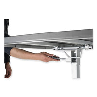 Cafe Time Adjustable-height Table, Square, 36w X 36d X 30 To 42h, Charcoal Slate, Ships In 1-3 Business Days