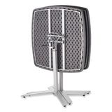 Cafe Time Adjustable-height Table, Square, 36w X 36d X 30 To 42h, Charcoal Slate, Ships In 1-3 Business Days