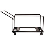 Folding Table Dolly For Round Tables, 1,100 Lb Capacity, 27.75" X 47.5" X 31.25", Brown