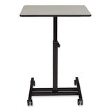 Sit-stand Student's Desk, 20.75" X 26" X 27.75" To 44.5", Gray Nebula, Ships In 1-3 Business Days