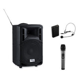 Wireless Pa System With Wireless Headset Microphone, 40 W, Black, Ships In 1-3 Business Days