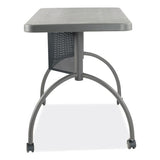 Teacher's Workpod Desk, 48" X 24" X 30", Charcoal Slate, Ships In 1-3 Business Days