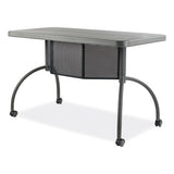 Teacher's Workpod Desk, 48" X 24" X 30", Charcoal Slate, Ships In 1-3 Business Days