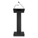 Zed Lectern With Speaker, 19.75 X 19.75 X 49, Black, Ships In 1-3 Business Days