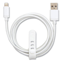 Braided Apple Lightning Cable To Usb-a Cable, 6 Ft, White