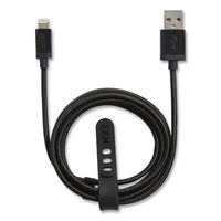 Braided Apple Lightning Cable To Usb-a Cable, 4 Ft, Black