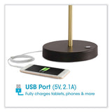 Wellness Series Adapt Led Desk Lamp, 7" To 22" High, Black, Ships In 1-3 Business Days
