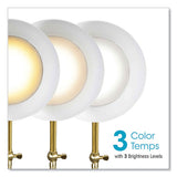 Wellness Series Adapt Led Desk Lamp, 7" To 22" High, Black, Ships In 1-3 Business Days