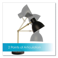 Wellness Series Adapt Led Desk Lamp, 7" To 22" High, Black, Ships In 1-3 Business Days