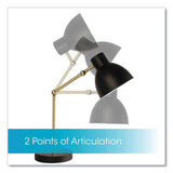 Wellness Series Adapt Led Desk Lamp, 7" To 22" High, Black, Ships In 1-3 Business Days