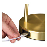 Wellness Series Direct Led Desk Lamp, 4" To 18" High, Brass, Ships In 1-3 Business Days