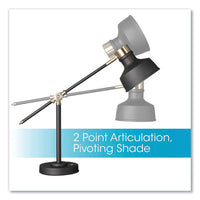 Wellness Series Balance Led Desk Lamp, 4" To 18" High, Black, Ships In 1-3 Business Days