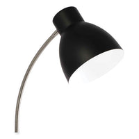 Wellness Series Adjust Led Desk Lamp, 3" To 22" High, Silver/matte Black, Ships In 1-3 Business Days