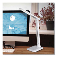 Wellness Series Slimline Led Desk Lamp, 5" To 20.25" High, White, Ships In 1-3 Business Days