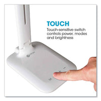 Wellness Series Slimline Led Desk Lamp, 5" To 20.25" High, White, Ships In 1-3 Business Days